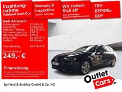 Mythosschwarz metallic Gebraucht 2022 Audi A4 Kombi | 19.870 € (Superpreis)