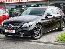 Schwarz Gebraucht 2019 Mercedes C200 AMG line Kombi | 24.990 € (Fairer Preis)