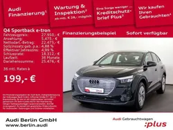 Mythosschwarz metallic Gebraucht 2023 Audi Q4 e-tron SUV | 27.950 € (Guter Preis)