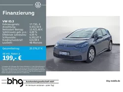 Grau Gebraucht 2021 VW ID.3 Pure Kleinwagen | 17.730 € (Guter Preis)