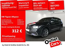 Deep black perleffekt Gebraucht 2022 VW Tiguan Allspace R-line SUV | 37.950 € (Fairer Preis)