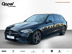 Obsidianschwarz metalliclack Gebraucht 2024 Mercedes C200 AMG line | 45.499 € (Teuer)