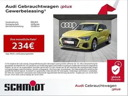Pythongelb metallic Gebraucht 2024 Audi A3 Sportback e-tron S-Line Limousine | 35.840 € (Etwas zu teuer)