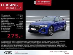 Ultrablau metallic Gebraucht 2024 Audi Q8 Sportback e-tron S-Line SUV | 67.890 € (Etwas zu teuer)