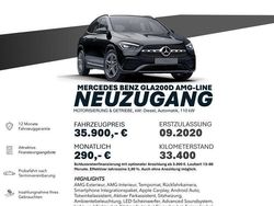 Schwarz Gebraucht 2020 Mercedes GLA200 AMG line SUV | 35.900 € (Etwas zu teuer)