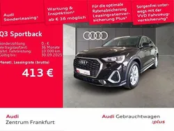 Mythosschwarz metallic Gebraucht 2024 Audi Q3 Sportback S-Line SUV | 38.435 € (Fairer Preis)