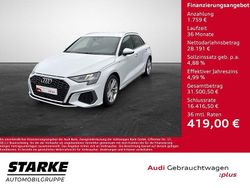 Gletscherweiß metallic Gebraucht 2023 Audi A3 Sportback S-Line Limousine | 29.950 € (Fairer Preis)