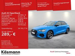Blau Gebraucht 2022 Audi A3 Sportback S-Line Kleinwagen | 25.950 € (Fairer Preis)