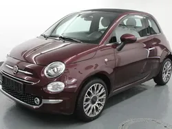 Bordeaux rot met. Gebraucht 2021 Fiat 500C Star Cabrio | 20.500 € (Teuer)