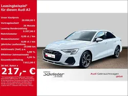 Weiß Gebraucht 2024 Audi A3 S-Line Limousine | 30.990 € (Guter Preis)