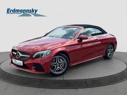 Hyazinthrot Gebraucht 2021 Mercedes C300 AMG line Cabrio | 36.480 € (Superpreis)