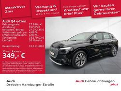 Mythosschwarz metallic Gebraucht 2022 Audi Q4 e-tron Advanced SUV | 27.990 € (Fairer Preis)