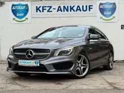 Mountaingrau met. Gebraucht 2015 Mercedes CLA250 Shooting Brake AMG line Kombi | 18.790 € (Fairer Preis)