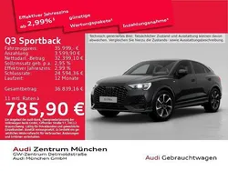 Mythosschwarz metallic Gebraucht 2022 Audi Q3 Sportback S-Line SUV | 35.999 € (Fairer Preis)