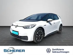 Gletscherweiß metallic schwarz (metallic) Gebraucht 2021 VW ID.3 Pro Performance Kleinwagen | 22.900 € (Fairer Preis)