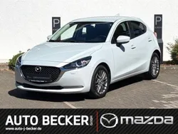 Mondsteinweiß metallic (metallic) Gebraucht 2021 Mazda 2 Kizoku Kleinwagen | 15.490 € (Fairer Preis)