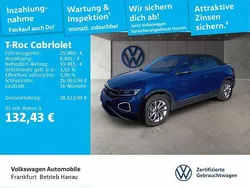 Ravennablau metallic/schwarz Gebraucht 2024 VW T-Roc Cabriolet Cabrio | 25.980 € (Guter Preis)
