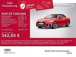 Progressivrot metallic/verdeck Gebraucht 2024 Audi A5 Cabriolet S-Line Cabrio | 53.490 € (Fairer Preis)