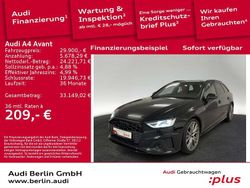 Mythosschwarz metallic Gebraucht 2022 Audi A4 S-Line Kombi | 29.900 € (Guter Preis)