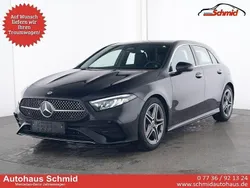 Schwarz Gebraucht 2024 Mercedes A180 AMG line Limousine | 32.798 € (Fairer Preis)