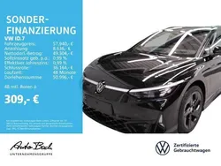 Schwarz (grenadillschwarz metallic) Gebraucht 2024 VW ID.7 GTX Limousine | 57.940 €