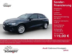 Mythosschwarz metallic Gebraucht 2023 Audi A3 Sportback Limousine | 25.975 € (Superpreis)