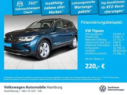 V2 nightshade blue metallic Gebraucht 2021 VW Tiguan Elegance SUV | 29.690 € (Guter Preis)