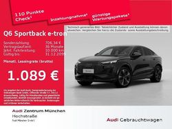 Mythosschwarz metallic Gebraucht 2025 Audi Q6 Sportback e-tron Ambiente SUV | 76.993 € (Superpreis)