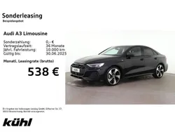 Mythosschwarz metallic Neu 2025 Audi A3 S-Line Limousine | 41.980 € (Fairer Preis)