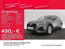 Chronosgrau metallic Gebraucht 2022 Audi Q3 Sportback Sport SUV | 32.483 € (Etwas zu teuer)