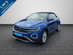 Ravennablau metallic schwarz Gebraucht 2024 VW T-Roc Cabriolet Style Cabrio | 27.500 € (Guter Preis)