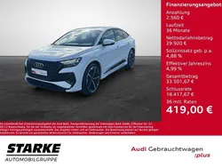 Weiß Gebraucht 2022 Audi Q4 Sportback e-tron S-Line SUV | 32.480 € (Teuer)