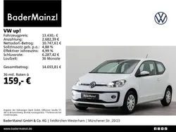 Weiß Gebraucht 2023 VW up! Kleinwagen | 13.430 € (Fairer Preis)