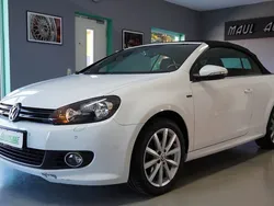 Pure white Gebraucht 2016 VW Golf Cabriolet LOUNGE Cabrio | 13.390 € (Etwas zu teuer)