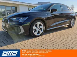 Mythosschwarz metallic Gebraucht 2024 Audi A3 Sportback S-Line Limousine | 26.990 € (Superpreis)