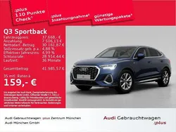 Navarrablau metallic Gebraucht 2024 Audi Q3 Sportback S-Line SUV | 37.668 € (Guter Preis)