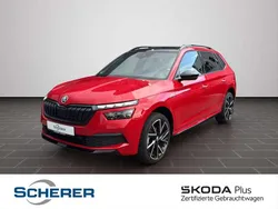 Velvet rot metallic Gebraucht 2021 Skoda Kamiq Monte Carlo SUV | 22.900 € (Fairer Preis)