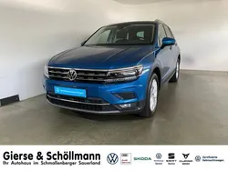 F9 caribbean blue metallic (metallic) Gebraucht 2018 VW Tiguan Highline SUV | 26.250 € (Guter Preis)