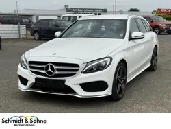 Weiß Gebraucht 2017 Mercedes C180 AMG line Limousine | 16.870 € (Fairer Preis)