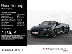 Mythosschwarz metallic Gebraucht 2019 Audi R8 Spyder Advanced Cabrio | 116.980 € (Etwas zu teuer)