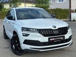 Moonweiss metallic (metallic) Gebraucht 2020 Skoda Karoq SportLine SUV | 23.950 € (Fairer Preis)