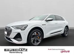 Weiss Gebraucht 2021 Audi e-tron S-Line SUV | 42.640 € (Fairer Preis)