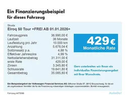 Timianogrün, uni Gebraucht 2025 Skoda Elroq Tour SUV | 36.990 € (Teuer)