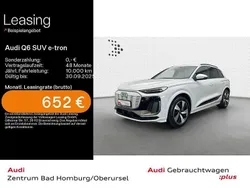 Gletscherweiß metallic Gebraucht 2024 Audi Q6 e-tron S-Line SUV | 66.930 € (Guter Preis)