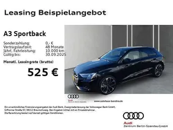 Schwarz Neu 2025 Audi A3 Sportback S-Line Limousine | 42.480 € (Fairer Preis)