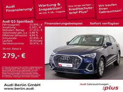 Navarrablau metallic Gebraucht 2022 Audi Q3 Sportback S-Line SUV | 33.999 € (Superpreis)