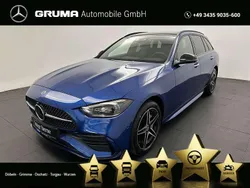 lack spektralblau Gebraucht 2024 Mercedes C300e AMG Kombi | 65.430 €