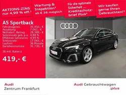 Schwarz Gebraucht 2022 Audi A5 Sportback S-Line Limousine | 34.850 € (Fairer Preis)