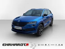 Blau Gebraucht 2021 Skoda Karoq SportLine SUV | 28.690 € (Guter Preis)