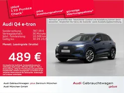 Navarrablau metallic Gebraucht 2024 Audi Q4 e-tron Advanced SUV | 48.561 € (Etwas zu teuer)